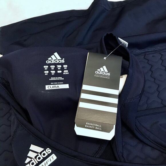 Adidas NWT Navy Clima365 Compression Padded Tank Top men MT - Picture 8 of 12